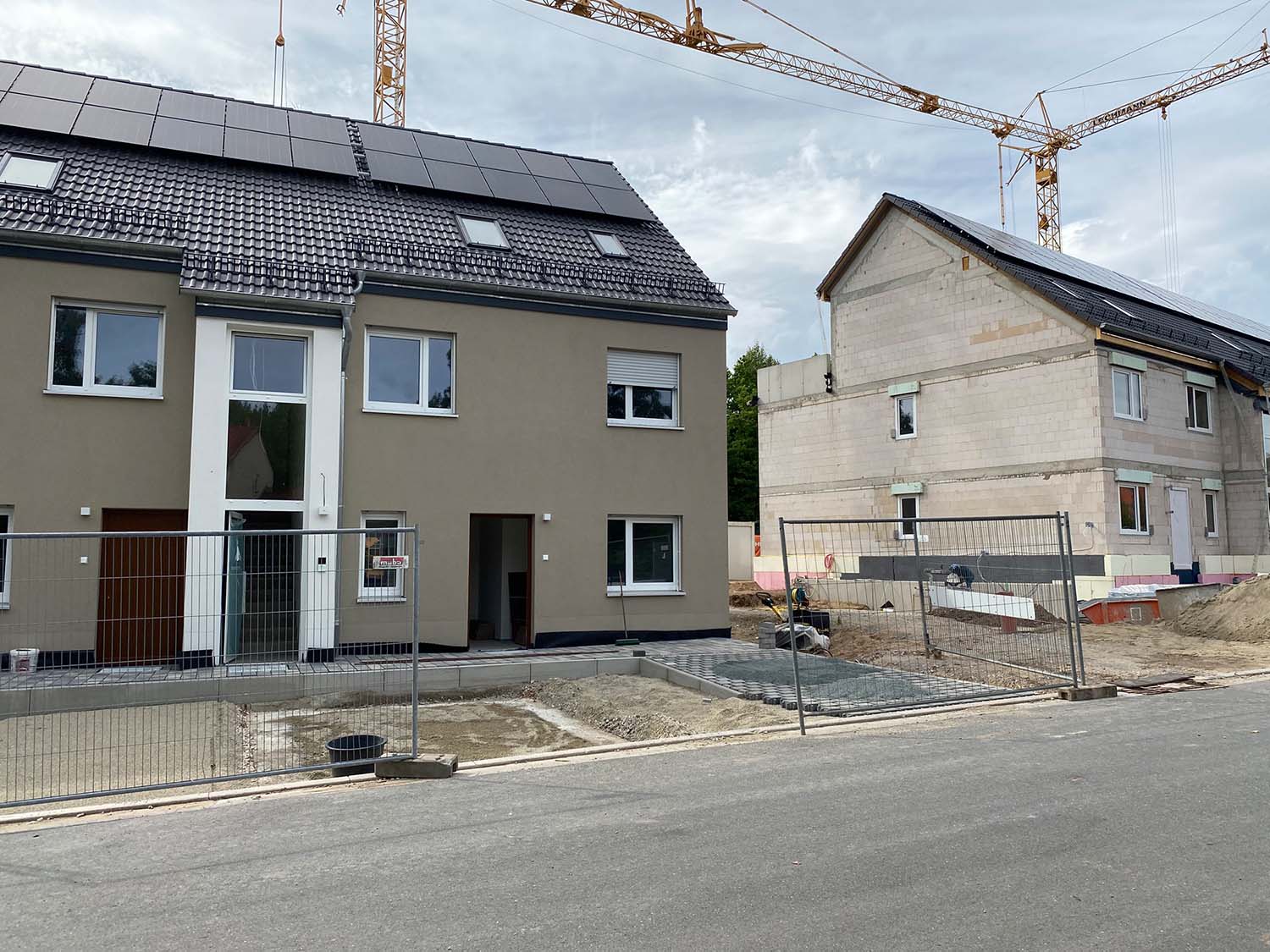 Baufortschritt in der Buchenstraße