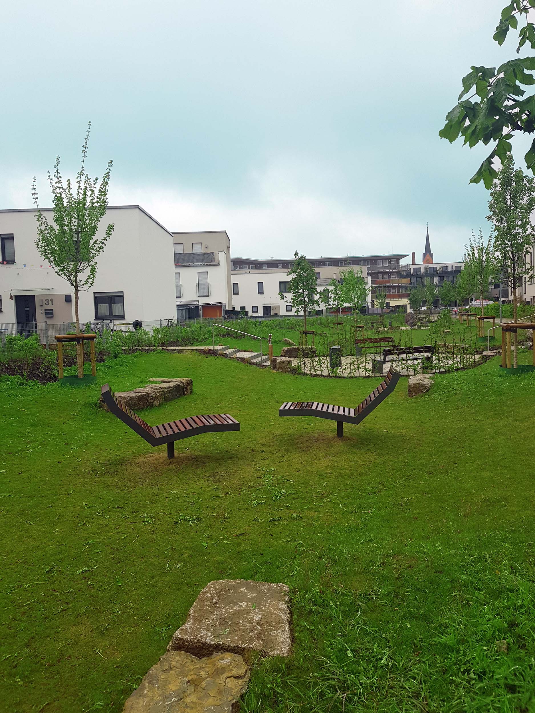 der neue Quartierspark im Ulanenpark der STADTBAU BAMBERG